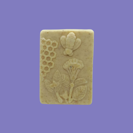 Jabón de avena, leche y miel